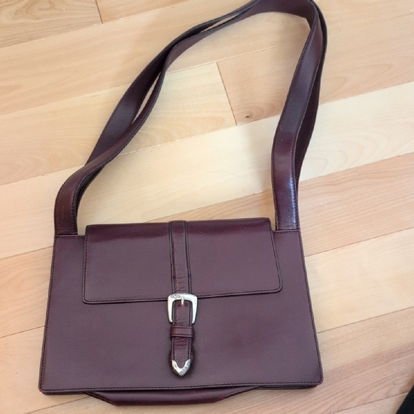 Ralph Lauren Handbags - Ralph Lauren Burgundy Leather Bag